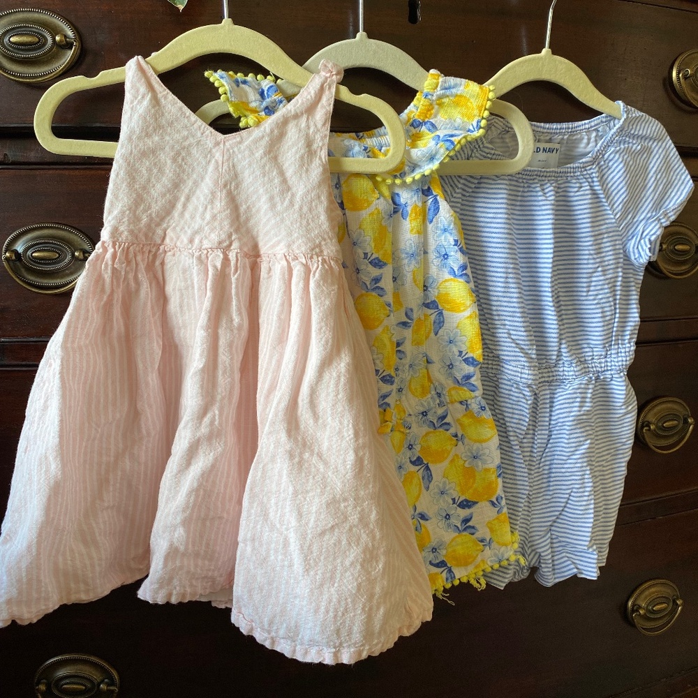 BUNDLE 18-24 Month Girl Dress and Rompers